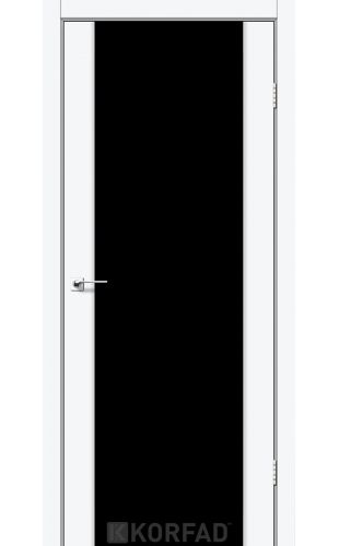 KORFAD SR-01 белый мат стекло черное триплекс 8 мм